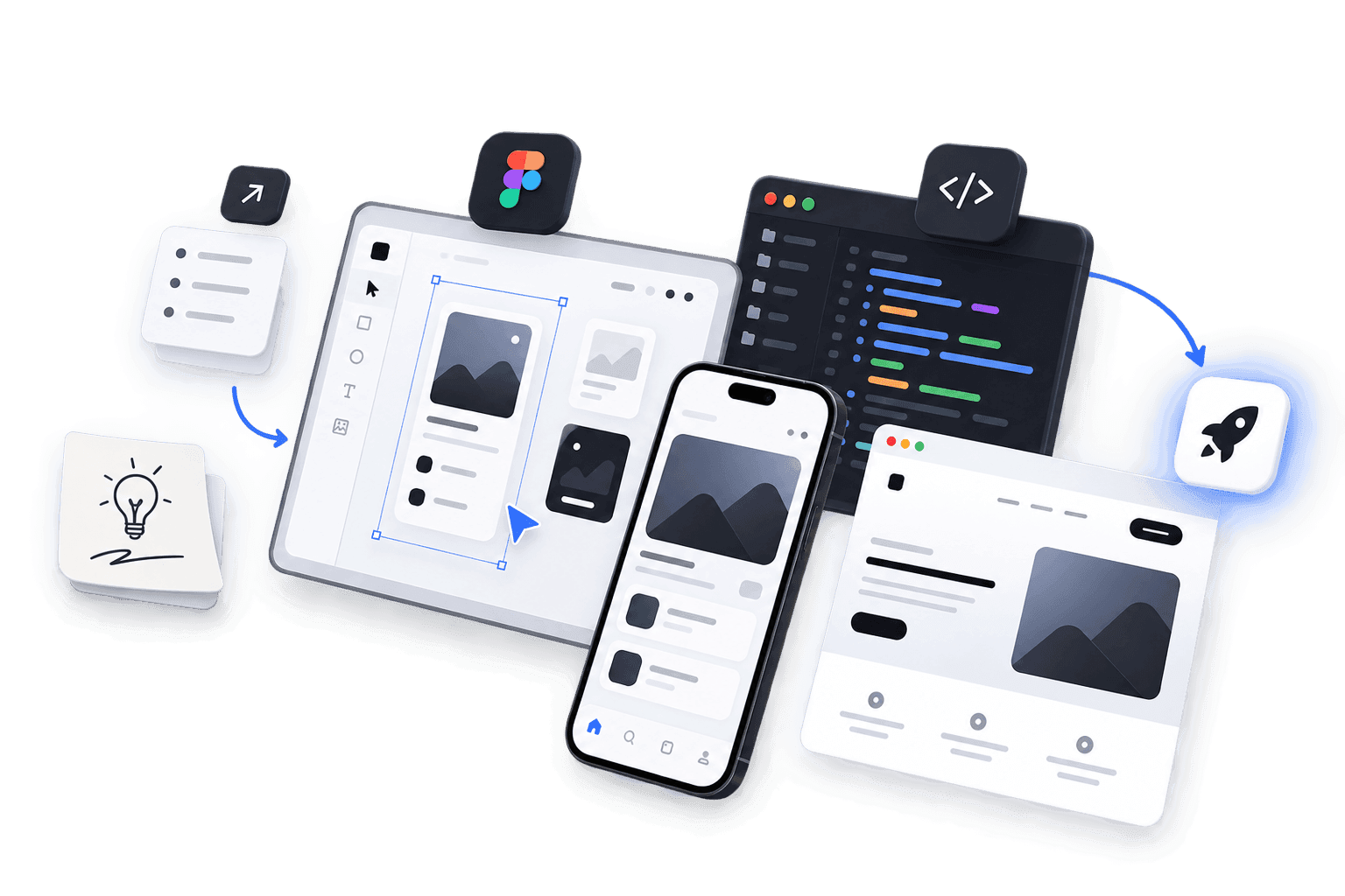 Product moving from wireframe to shipped app